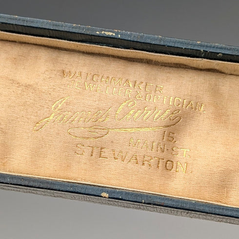 古董英國 15ct 金別針胸針(盒裝)